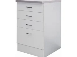 Clearance Flex-Well Classic Küchen-Schubkastenschrank Wito 50 cm Weiß