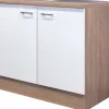 Hot Flex-Well Classic Küchen-Spülenunterschrank Florida 100 cm Weiß-Sonoma Eiche