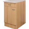 Flex-Well Classic Küchen-Unterschrank Nano 50 cm Buche Nachbildung< Küchenschränke