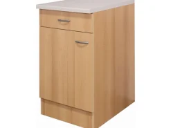 Flex-Well Classic Küchen-Unterschrank Nano 50 cm Buche Nachbildung< Küchenschränke