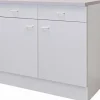 Flex-Well Classic Küchen-Unterschrank Speed 100 cm Weiß< Küchenschränke
