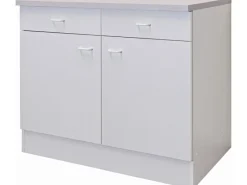 Flex-Well Classic Küchen-Unterschrank Speed 100 cm Weiß< Küchenschränke
