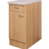 Flex-Well Classic Küchen-Unterschrank Nano 40 cm Buche Nachbildung< Küchenschränke