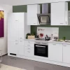 New Flex-Well Classic Küchenzeile Wito 310 cm mit Apothekerschrank Weiß