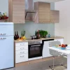 Clearance Flex-Well Classic Küchenzeile Florida 220 cm Sonoma Eiche-Weiß-Sonoma Eiche