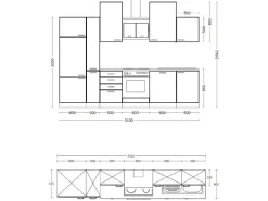 Online Flex-Well Classic Küchenzeile Florida 310 cm Weiß - Sonoma Eiche