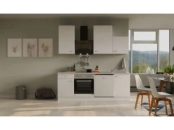 Flex-Well Classic Küchenzeile Wito 220 cm Weiß< Einbauküchen