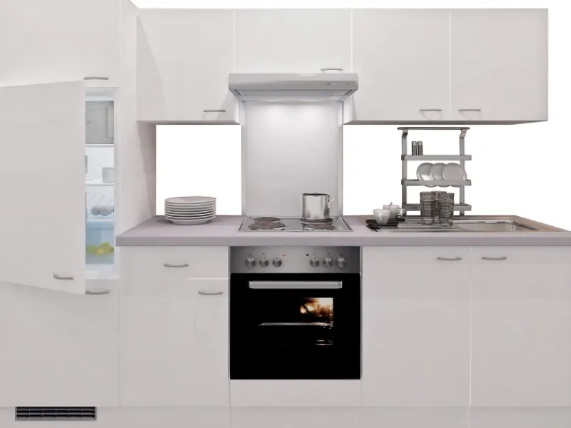 Outlet Flex-Well Classic Küchenzeile Wito 270 cm Weiß