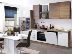 New Flex-Well Classic Küchenzeile Florida 280 cm Sonoma Eiche-Weiß-Sonoma Eiche