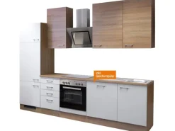 New Flex-Well Classic Küchenzeile Florida 280 cm Sonoma Eiche-Weiß-Sonoma Eiche