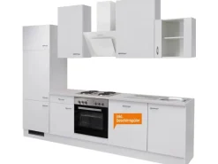 Clearance Flex-Well Classic Küchenzeile Wito 280 cm Weiß
