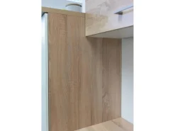 Flex-Well Classic Single-Küchen<Küchenzeile Florida 210 cm Weiß - Sonoma Eiche