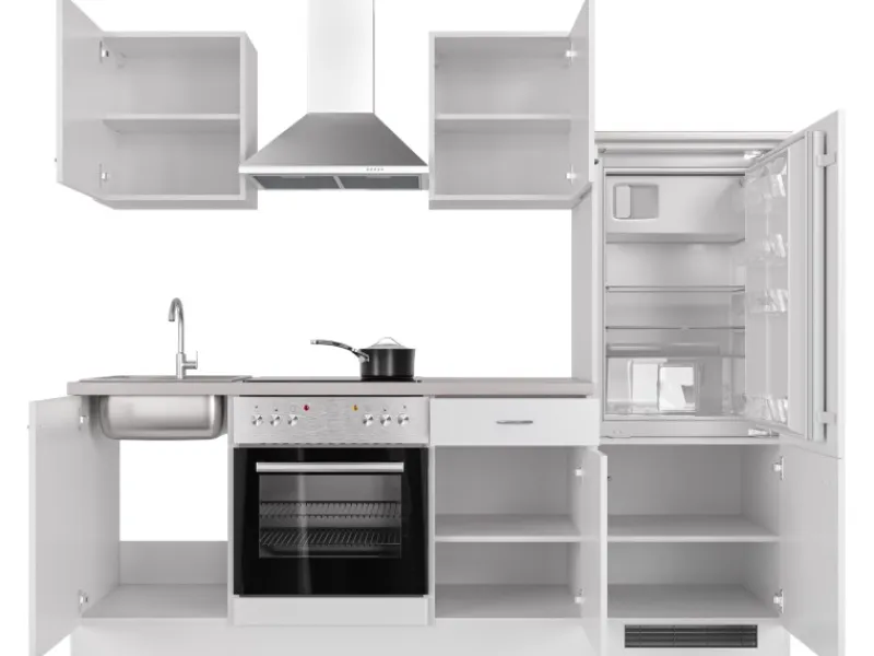 New Flex-Well Classic Küchenzeile Wito 220 cm Weiß