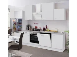 Flex-Well Classic Einbauküchen|Kühlschränke<Küchenzeile Wito 280 cm Weiß