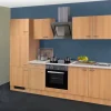 Sale Flex-Well Classic Küchenzeile Nano 270 cm Buche Nachbildung