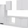 Flex-Well Classic Einbauküchen<Küchenzeile Wito 270 cm ohne E-Geräte Weiß