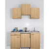 Flex-Well Classic Single-Küchen|Pantryküchen<Küchenzeile Nano 150 cm Buche Nachbildung