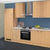 Flex-Well Classic Küchenzeile Nano 270 cm Buche Nachbildung< Pantryküchen|Kühlschränke