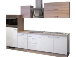 Online Flex-Well Classic Küchenzeile Florida 270 cm Weiß-Sonoma Eiche Nachbildung
