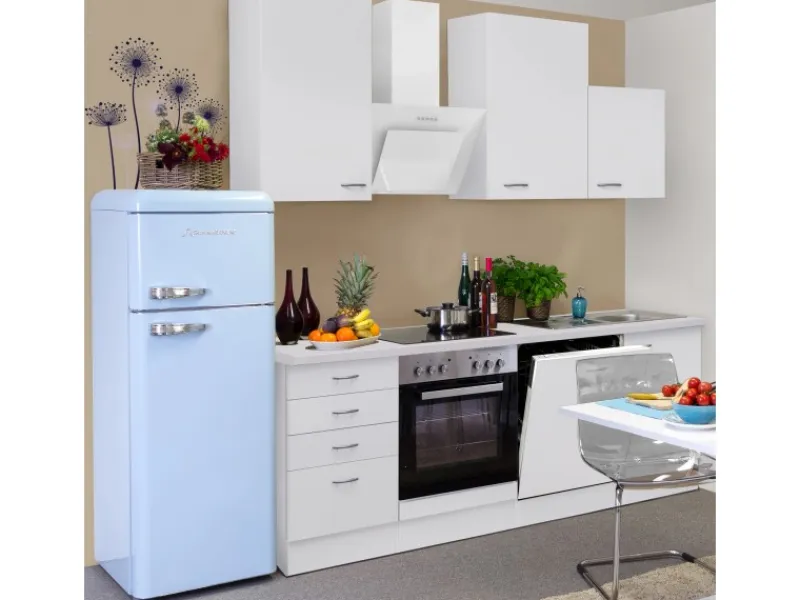 Flex-Well Classic Küchenzeile Wito 220 cm Weiß