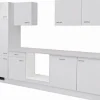 Flex-Well Classic Küchenzeile Wito 280 cm ohne E-Geräte Weiß< Einbauküchen|Küchenschränke