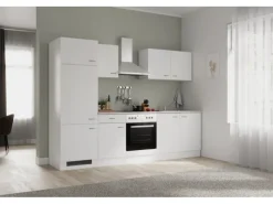 Flex-Well Classic Einbauküchen|Kochfelder<Küchenzeile Wito 270 cm Weiß