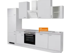 Outlet Flex-Well Classic Küchenzeile Wito 280 cm Weiß