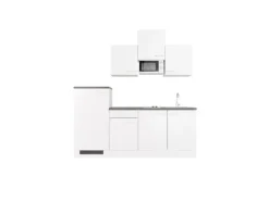 New Flex-Well Classic Küchenzeile Lucca 210 cm Weiß matt - Caledonia