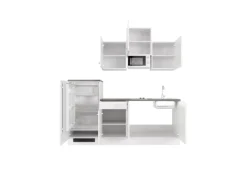 New Flex-Well Classic Küchenzeile Lucca 210 cm Weiß matt - Caledonia