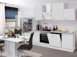 Flex-Well Classic Einbauküchen|Kühlschränke<Küchenzeile Wito 280 cm Weiß