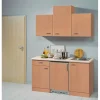 Flex-Well Classic Pantryküchen|Miniküchen<Küchenzeile Nano 150 cm Buche Nachbildung
