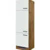 Flex-Well Exclusiv Geräteumbauschrank Vintea 60cm Magnolie matt - Lancelot Oak< Küchenschränke|Einbauküchen