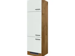 Flex-Well Exclusiv Geräteumbauschrank Vintea 60cm Magnolie matt - Lancelot Oak< Küchenschränke|Einbauküchen