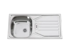 Hot Flex-Well Exclusiv Küche 1701-017 Cara 220 cm Schilfgrün matt - Artisan Eiche