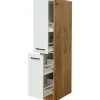 Flex-Well Exclusiv Küchenschränke<Küchen-Apothekerschrank Vintea 30cm Magnolie-Lancelot Oak