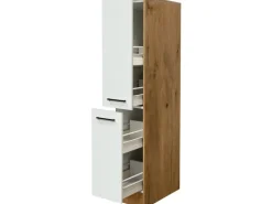 Flex-Well Exclusiv Küchenschränke<Küchen-Apothekerschrank Vintea 30cm Magnolie-Lancelot Oak