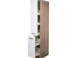 Flex-Well Exclusiv Küchenschränke<Küchen-Apotheker-Küchen-Hochschrank Valero 30cm Hochglanz W.
