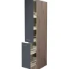 Discount Flex-Well Exclusiv Küchen-Apothekerhochschrank Morena 30 cm Basaltgr. - San Remo