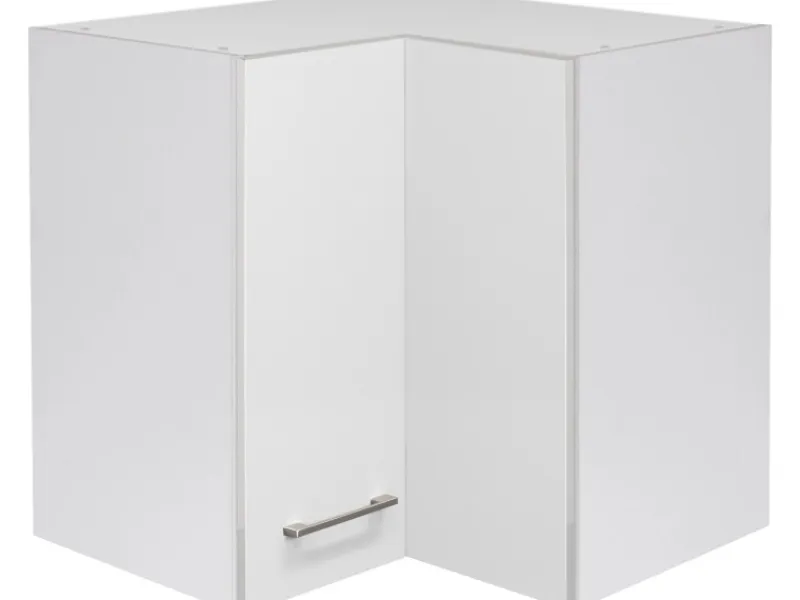 Flex-Well Exclusiv Küchen-Eck-Hängeschrank Joelina 60 x 60 cm Weiß< Küchenschränke