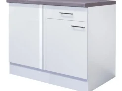 Online Flex-Well Exclusiv Küchen-Eck-Unterschrank Joelina 110 x 60 cm Weiß