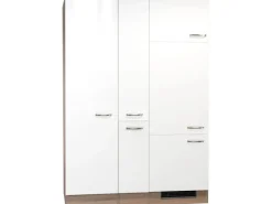 Discount Flex-Well Exclusiv Küchenerweiterung Valero 140 cm Hochglanz Weiß