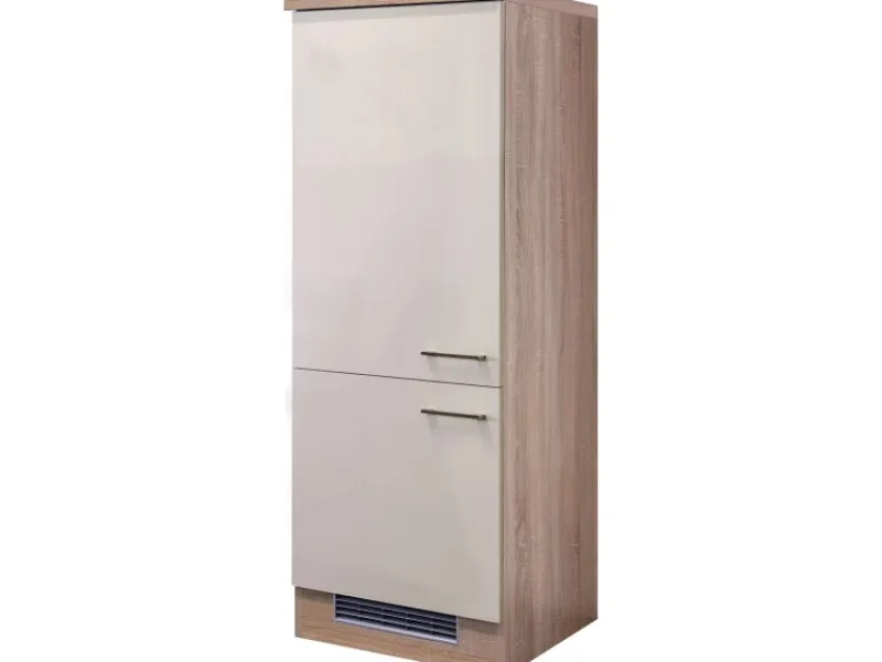 Flex-Well Exclusiv Küchenschränke<Küchen-Geräteumbauschrank Orlando 60 cm Kaschmir Glanz