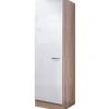 Flex-Well Exclusiv Küchen-Geschirrschrank Valero 50cm Hochglanz Weiß-Sonoma E< Küchenschränke