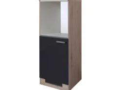 Clearance Flex-Well Exclusiv Küchen-Geräteumbauschr. Lara 60cm Anthra.-San Remo Eiche