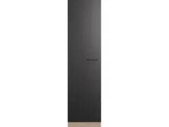 Flex-Well Exclusiv Küchenschränke<Küchen-Geschirrschrank Capri 50 cm Schwarz Matt-Endgrain Oak