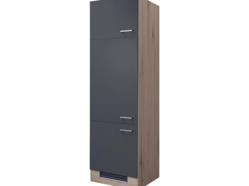 Flex-Well Exclusiv Küchenschränke<Küchen-Geräteumbauschr. Morena 60cm Basaltgrau - San Remo