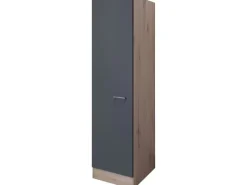 Outlet Flex-Well Exclusiv Küchen-Geschirrschr. Morena 50cm Basaltgrau - San Remo Eiche