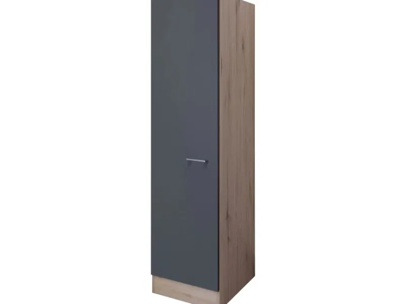 Outlet Flex-Well Exclusiv Küchen-Geschirrschr. Morena 50cm Basaltgrau - San Remo Eiche