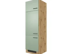 Discount Flex-Well Exclusiv Küchen-Geräteschrank Cara 60x200cm Schilfgrün matt-Artisan E.