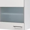 Flex-Well Exclusiv Küchen-Glas-Hängeschrank Joelina 50 cm Weiß< Küchenschränke